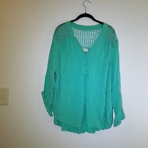 Modcloth blouse with a mesh back